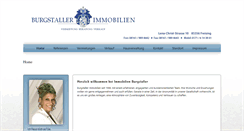 Desktop Screenshot of burgstaller-immobilien.de